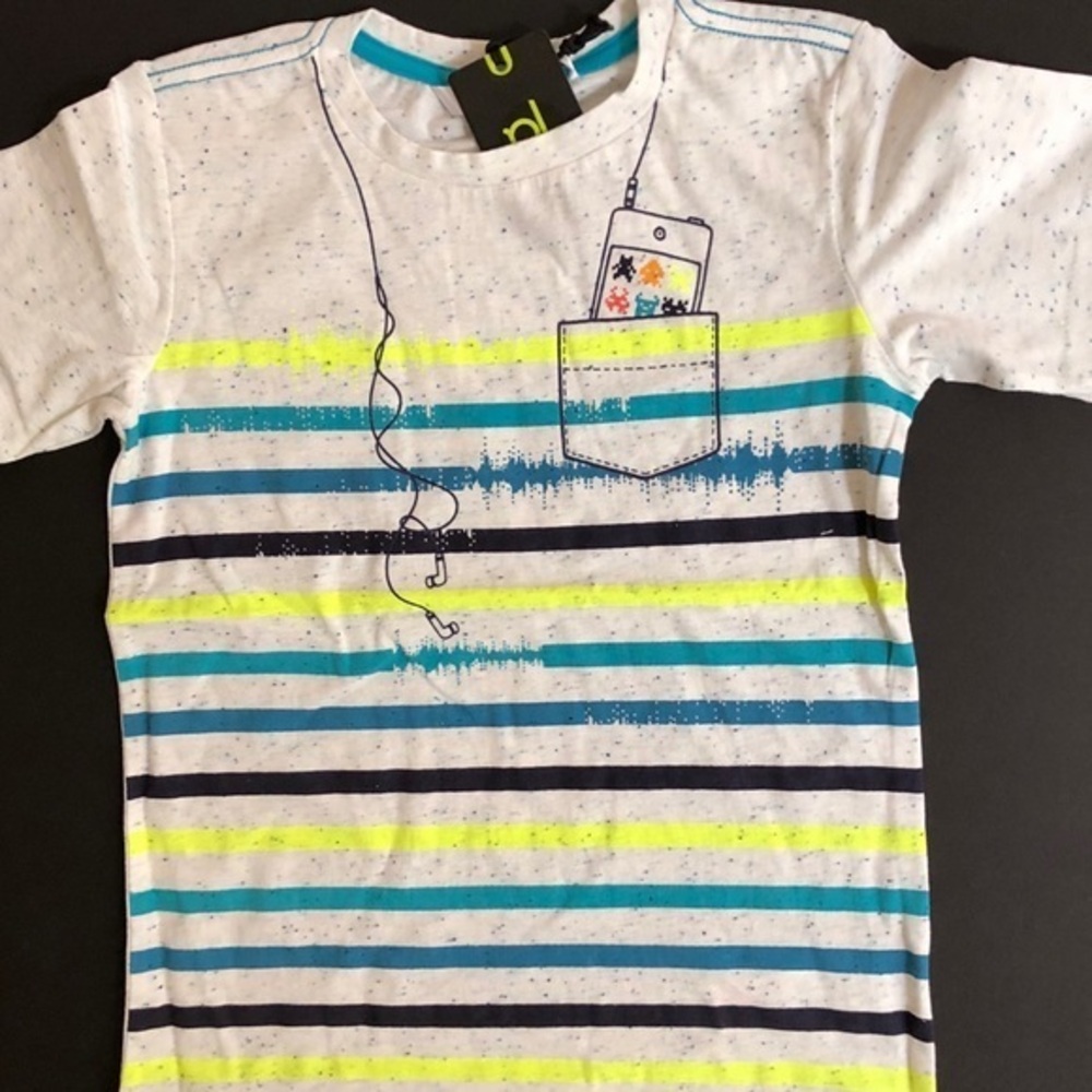 Petit Lem tee with MP3 player graphic, Sz. 7